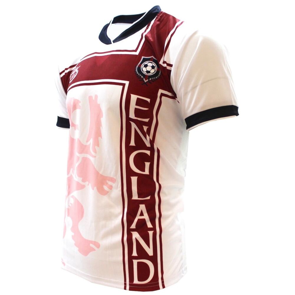 Arza England Soccer Jersey, White Maroon Lion Graphic, Men's Size XL